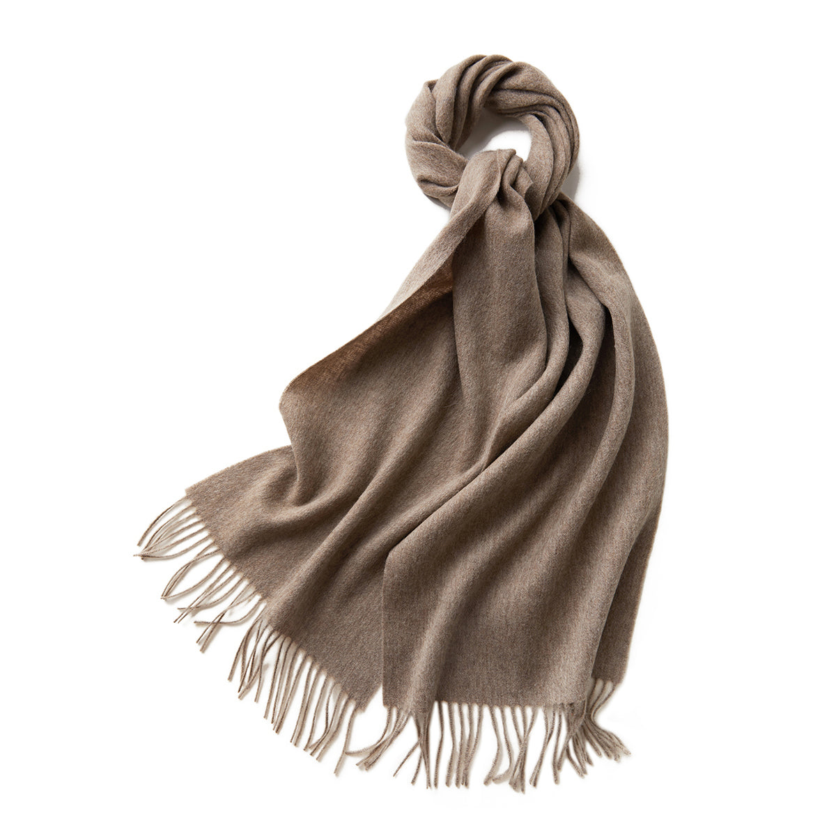 100% MERINO VIRGIN WOOL SCARF 970116 KHAKI