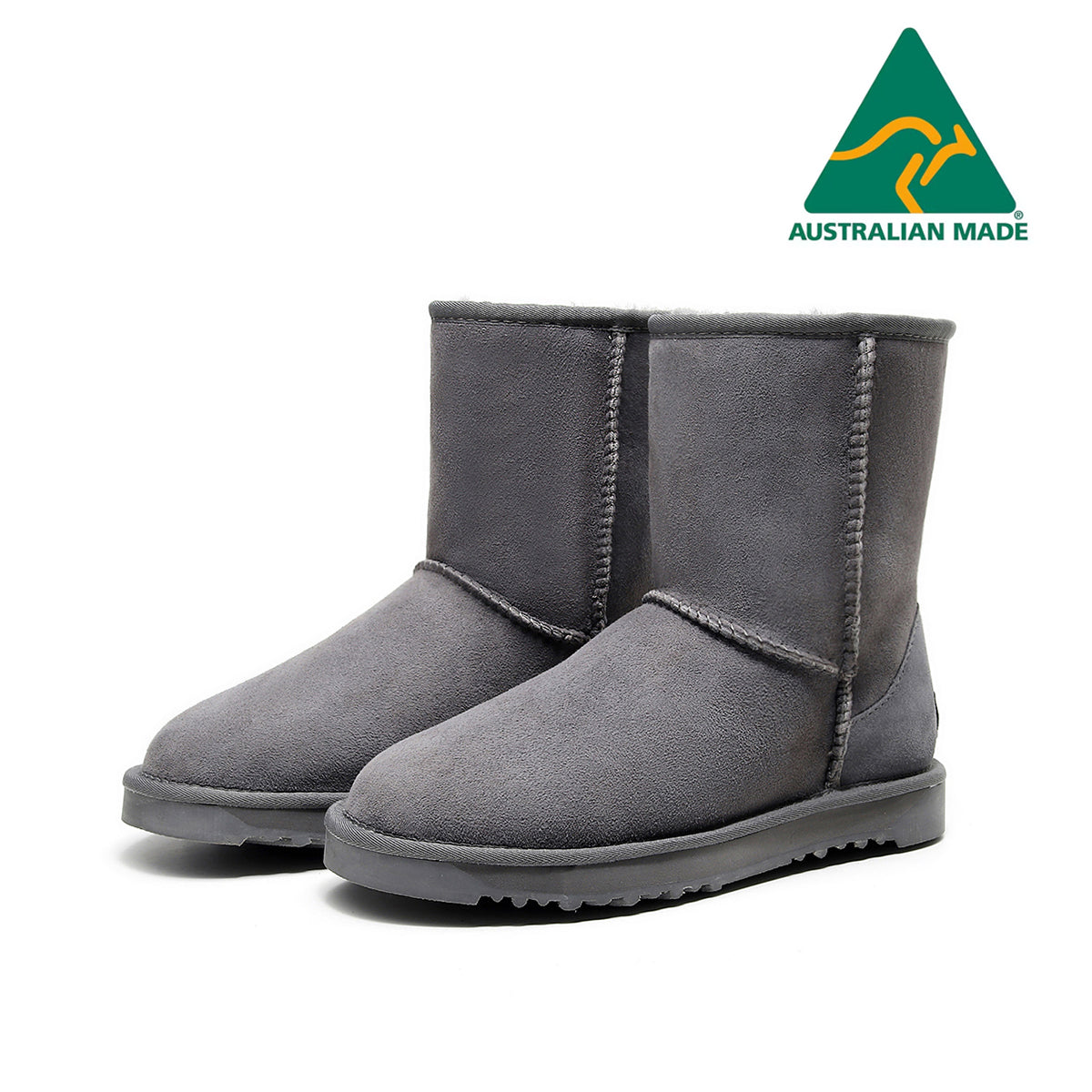 SHORT CLASSIC BOOTS 990225  MADE IN AUSTRALIA - MEN - Grey / AUS Ladies9/Men7/EU40/25cm