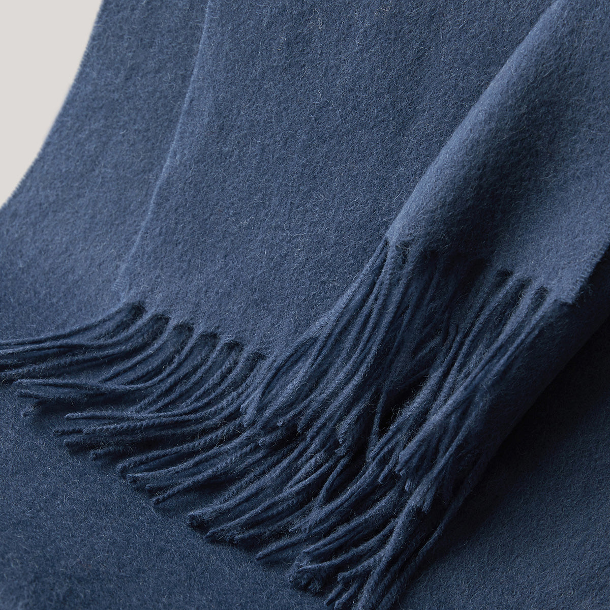 100% MERINO VIRGIN WOOL SCARF 970116（NAVY）