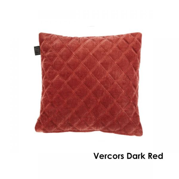 Vercors Cotton Dark Red Cushion by Bedding House