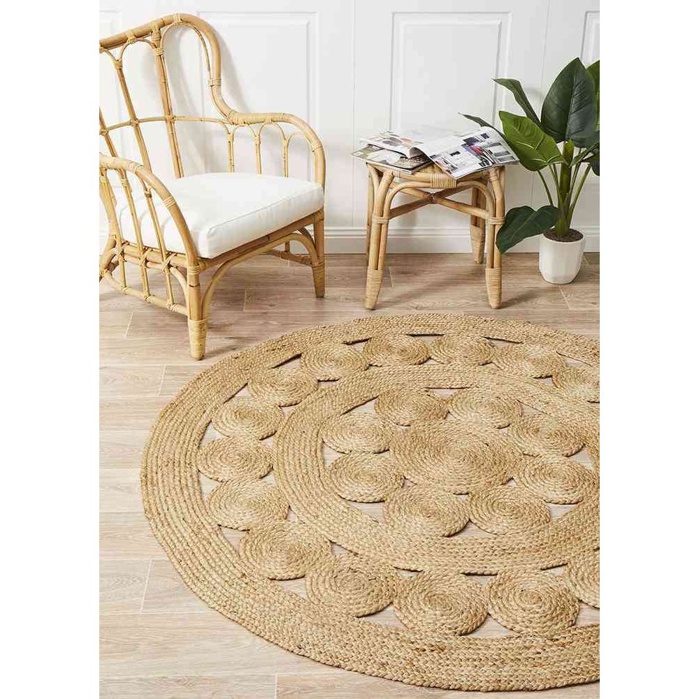 Atrium Pilu Natural By Rug Culture - 120X120CM - ROUND