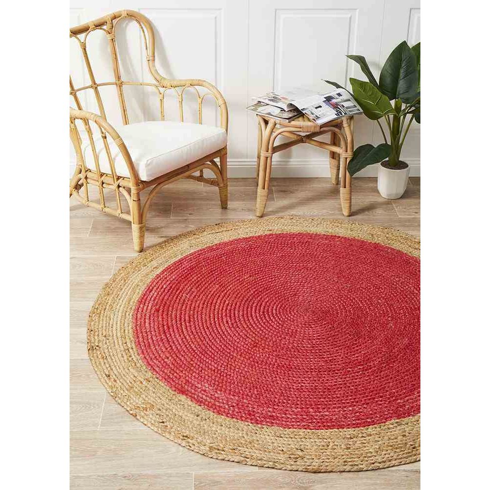 Atrium Polo Cherry By Rug Culture - 120X120cm ROUND