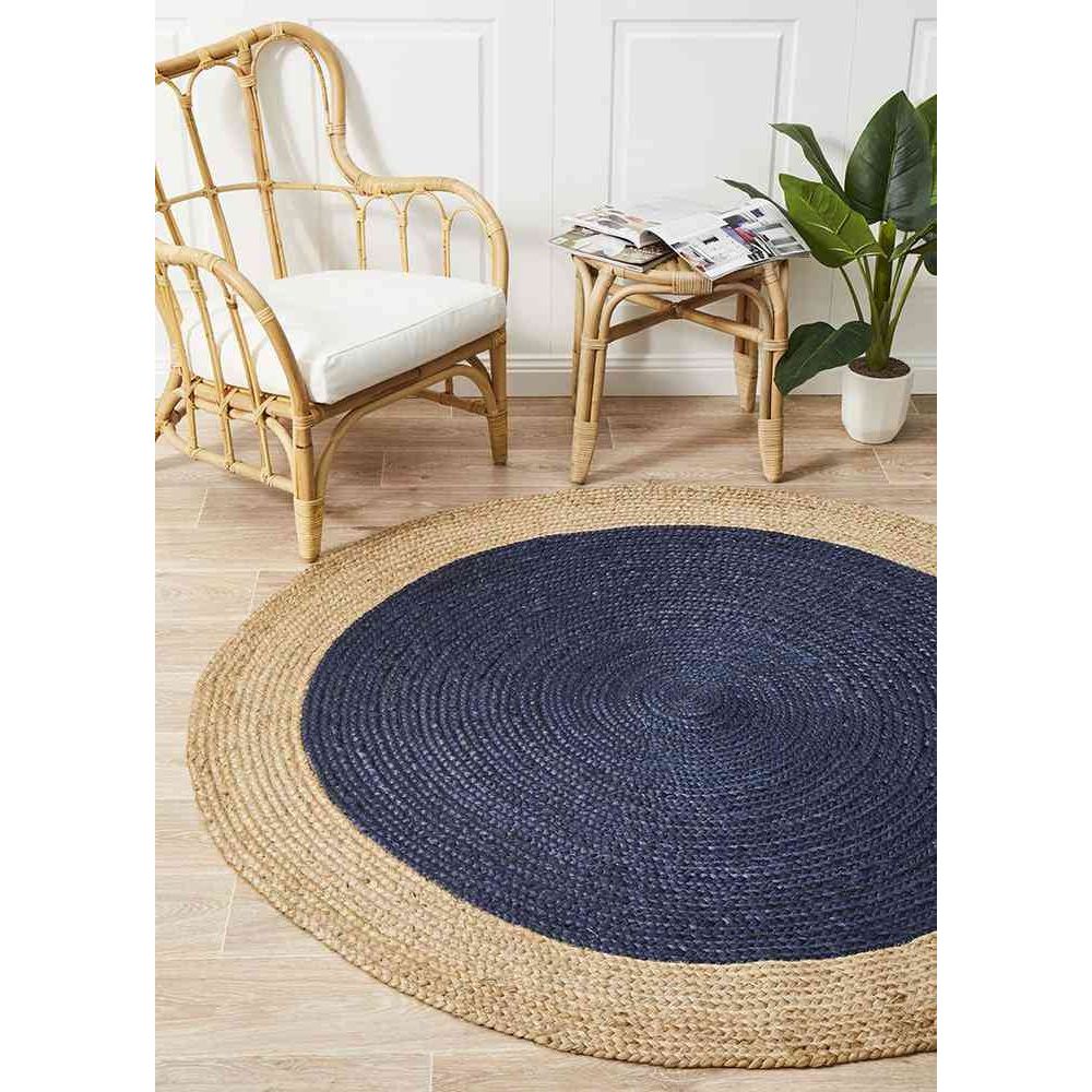 Atrium Polo Navy Round By Rug Culture - 120X120cm ROUND