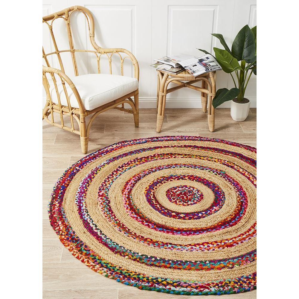 Atrium Target Multi By Rug Culture - 120X120CM ROUND