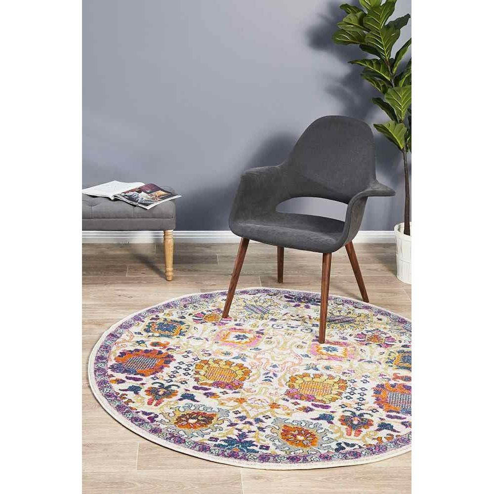 Babylon 206 Multi Round by Rug Culture - 240X240CM - ROUND