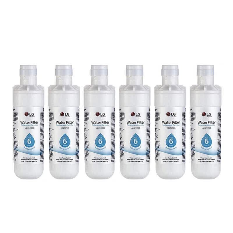 6-Pack LT1000P ADQ747935 Water Filter Replacement for LG Fridge