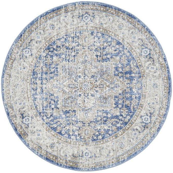 Mayfair Hugo Ocean Round by Rug Culture-200X200CM - ROUND