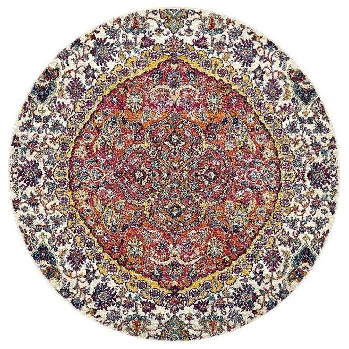 Museum 867 Multi Round by Rug Culture-240X240CM - ROUND