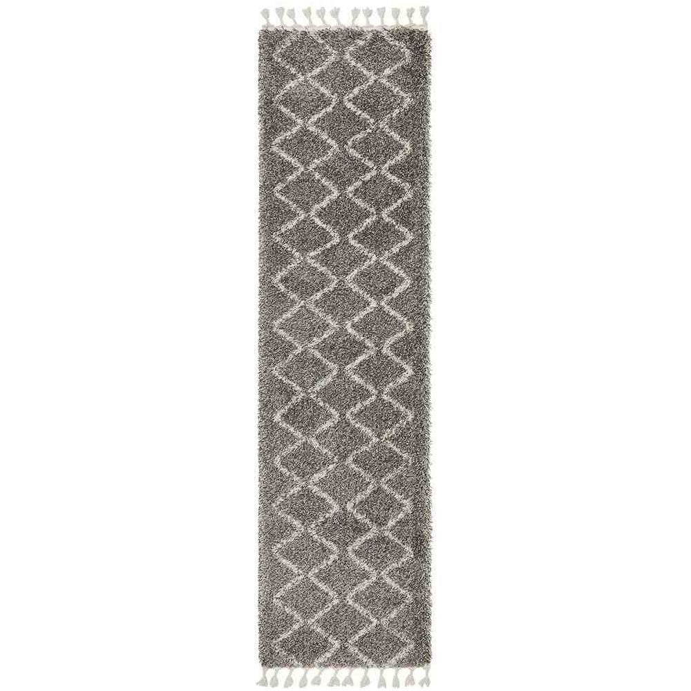Saffron 11 Grey Runner by Rug Culture - 300X80CM - RUNNER