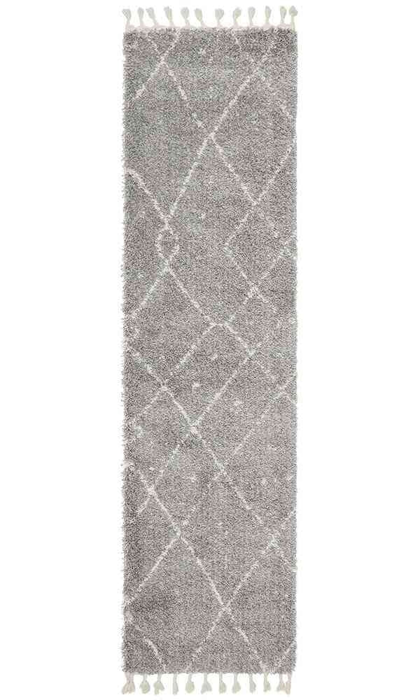 Saffron 44 Silver Runner by Rug Culture - 300X80CM - RUNNER
