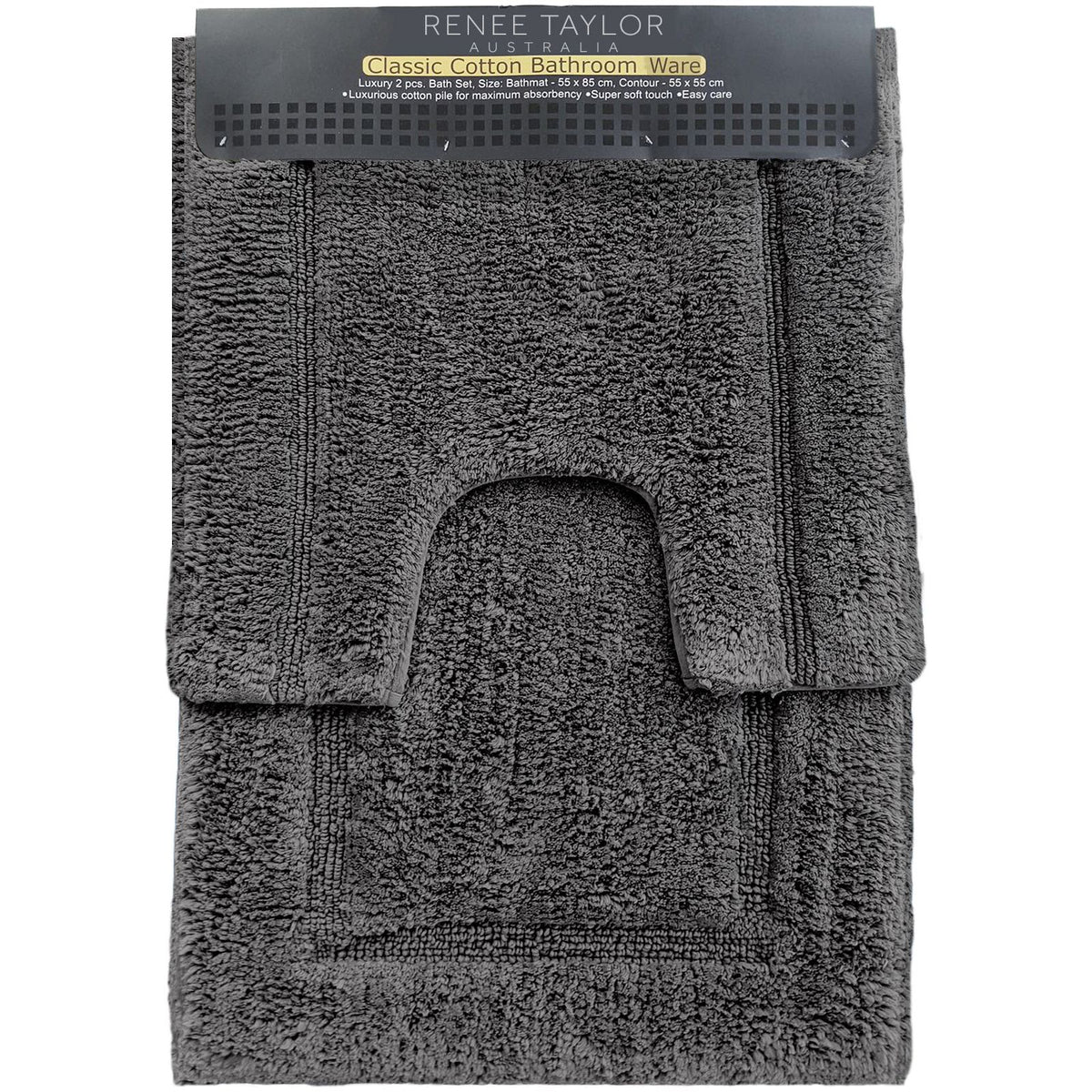 2 Piece 2200 GSM Tufted Bath Mat Set by Renee Taylor