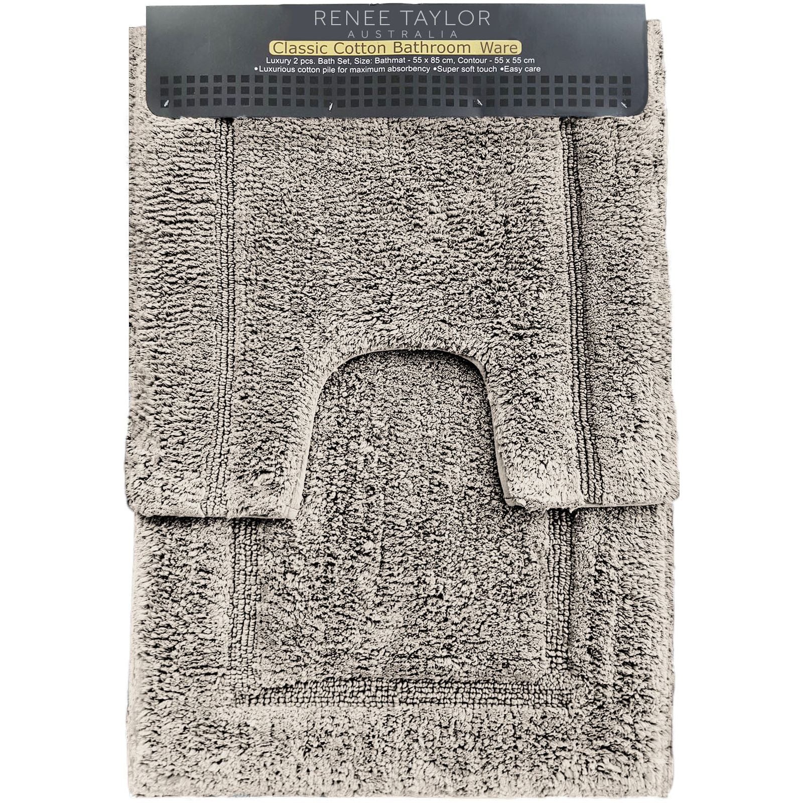 2 Piece 2200 GSM Tufted Bath Mat Set by Renee Taylor