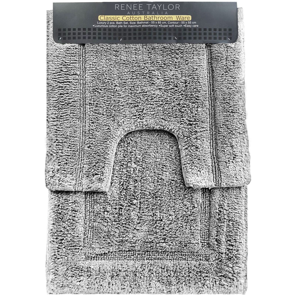 2 Piece 2200 GSM Tufted Bath Mat Set by Renee Taylor