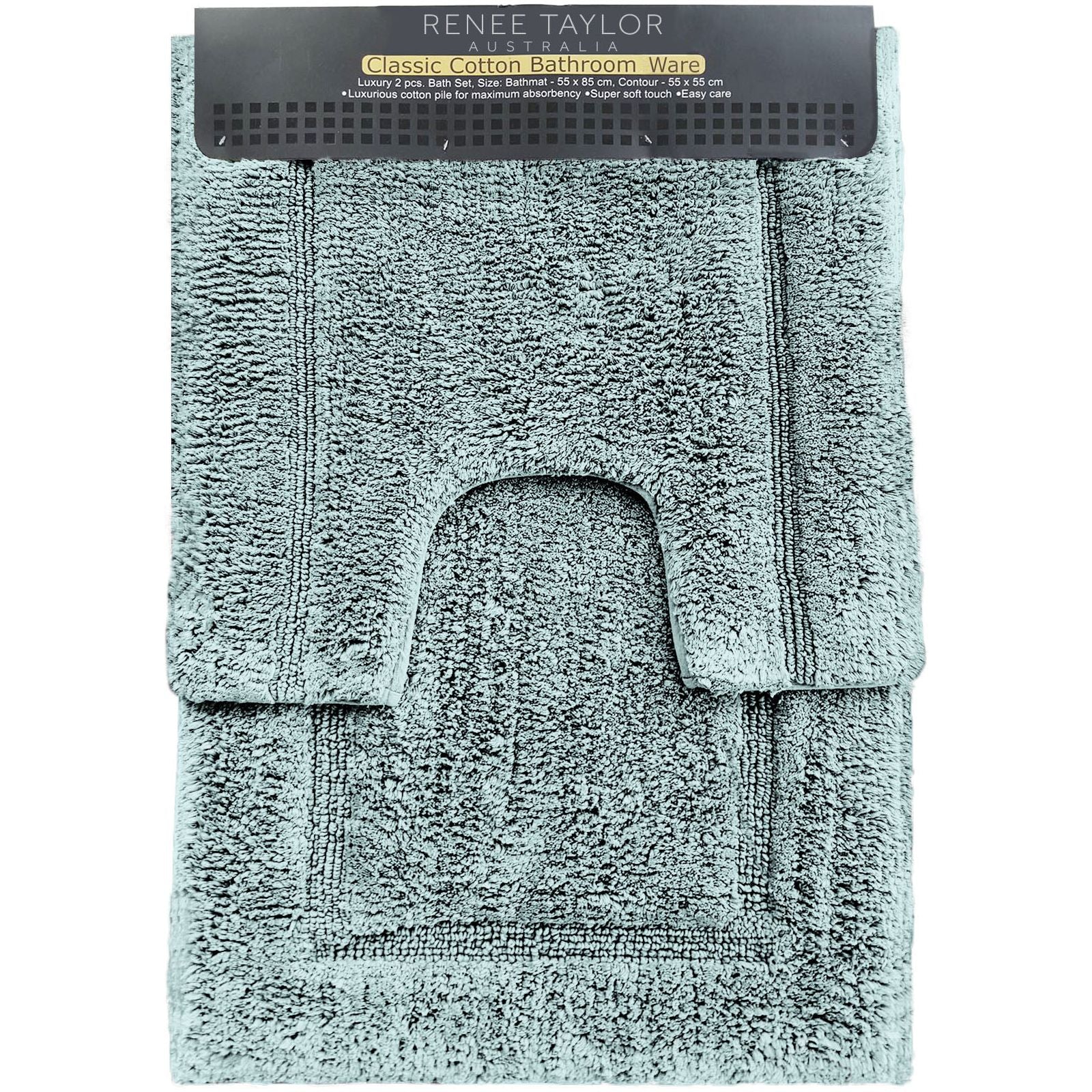 2 Piece 2200 GSM Tufted Bath Mat Set by Renee Taylor