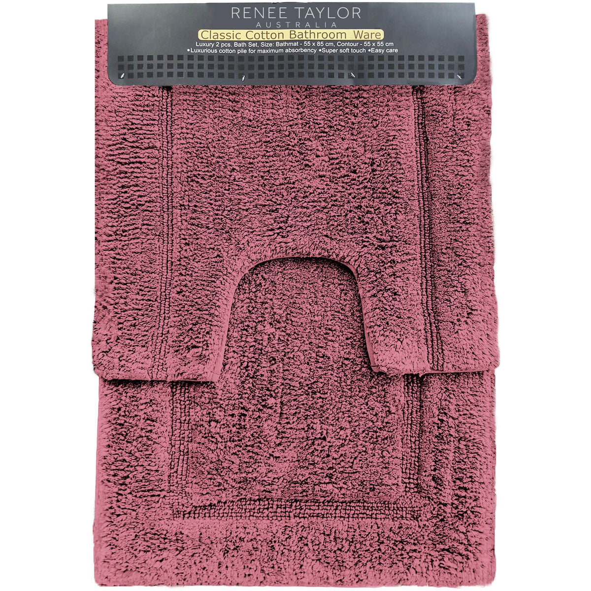 2 Piece 2200 GSM Tufted Bath Mat Set by Renee Taylor