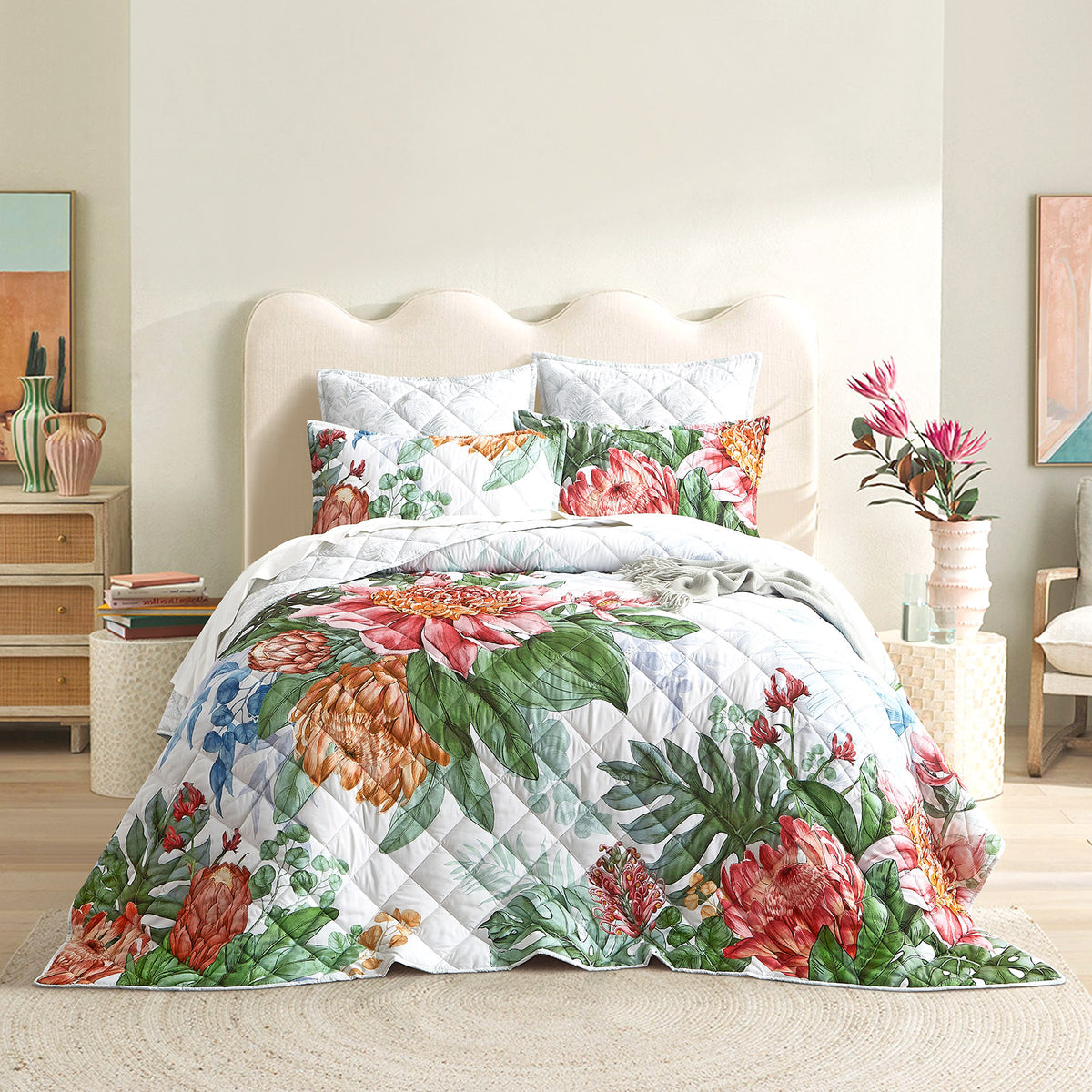 Florence Quilted Reversible Single/Double Coverlet Set by Renee Taylor