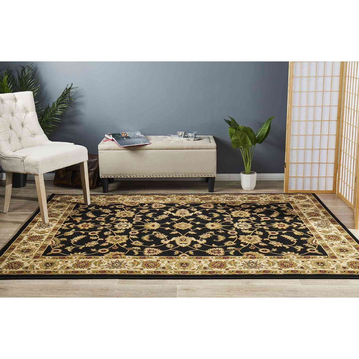 Sydney 1 Black Ivory by Rug Culture - 330X240CM - RECTANGLE