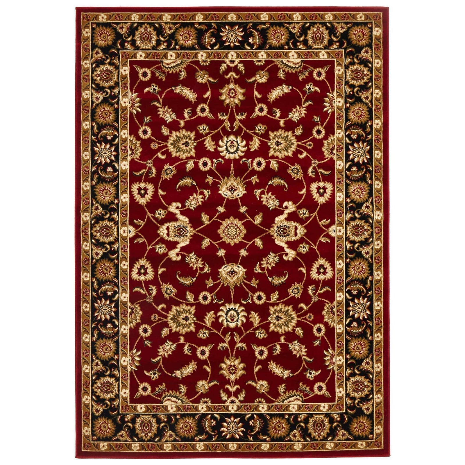 Sydney 1 Red Black Rug by Rug Culture - 290X200CM - RECTANGLE