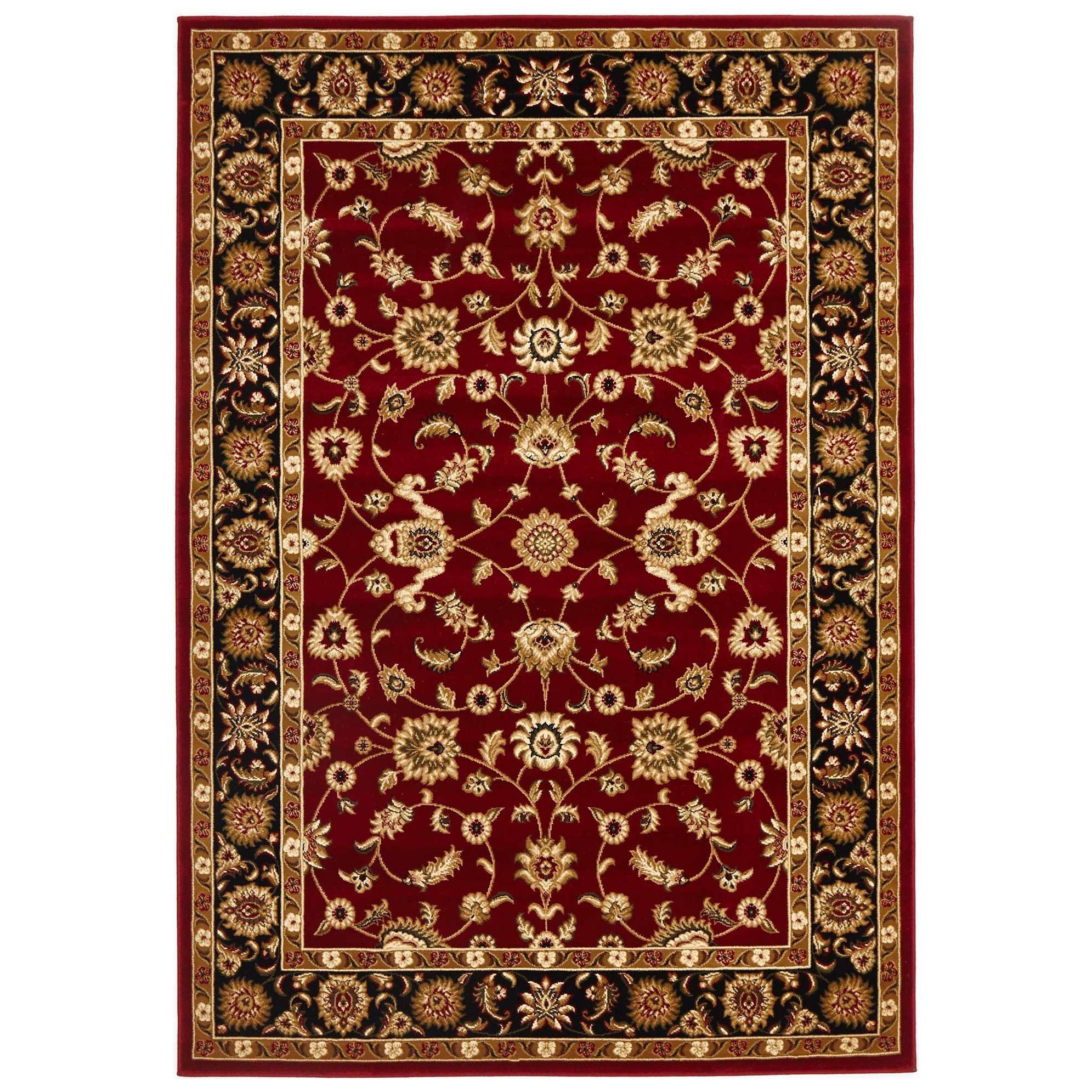 Sydney 1 Red Black Rug by Rug Culture - 290X200CM - RECTANGLE