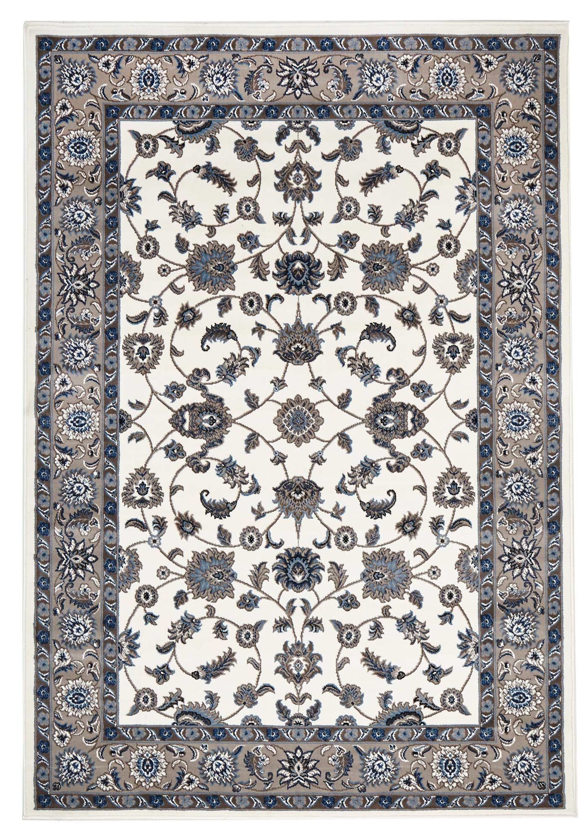Sydney 1 White Beige Runner Rug by Rug Culture - 400X80CM - RUNNER