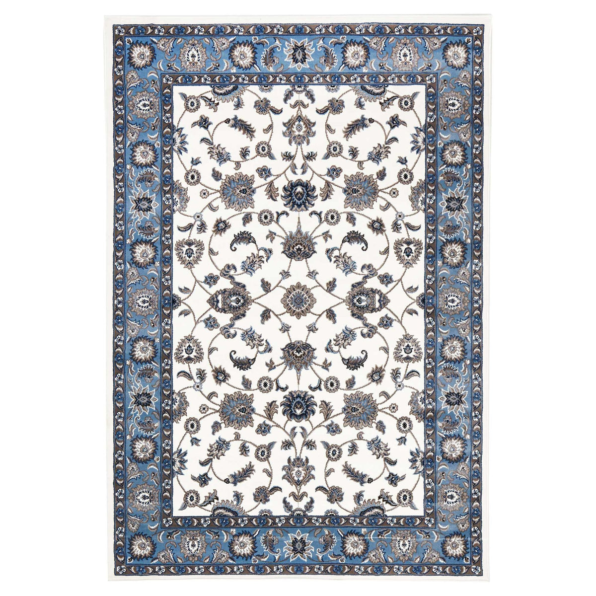 Sydney 1 White Blue Rug by Rug Culture - 400X300CM - RECTANGLE