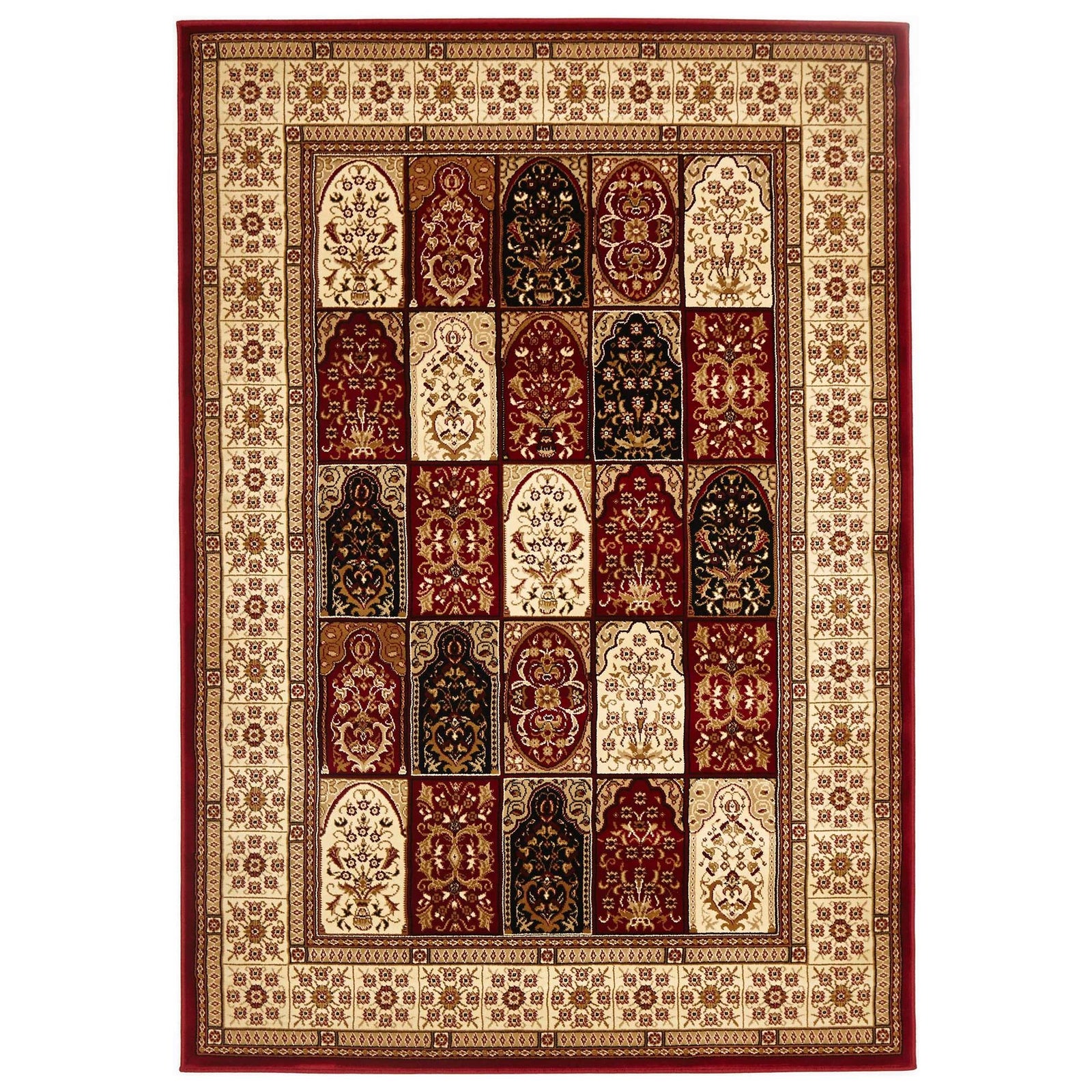 Sydney 4 Red Ivory Rug by Rug Culture - 400X300CM - RECTANGLE