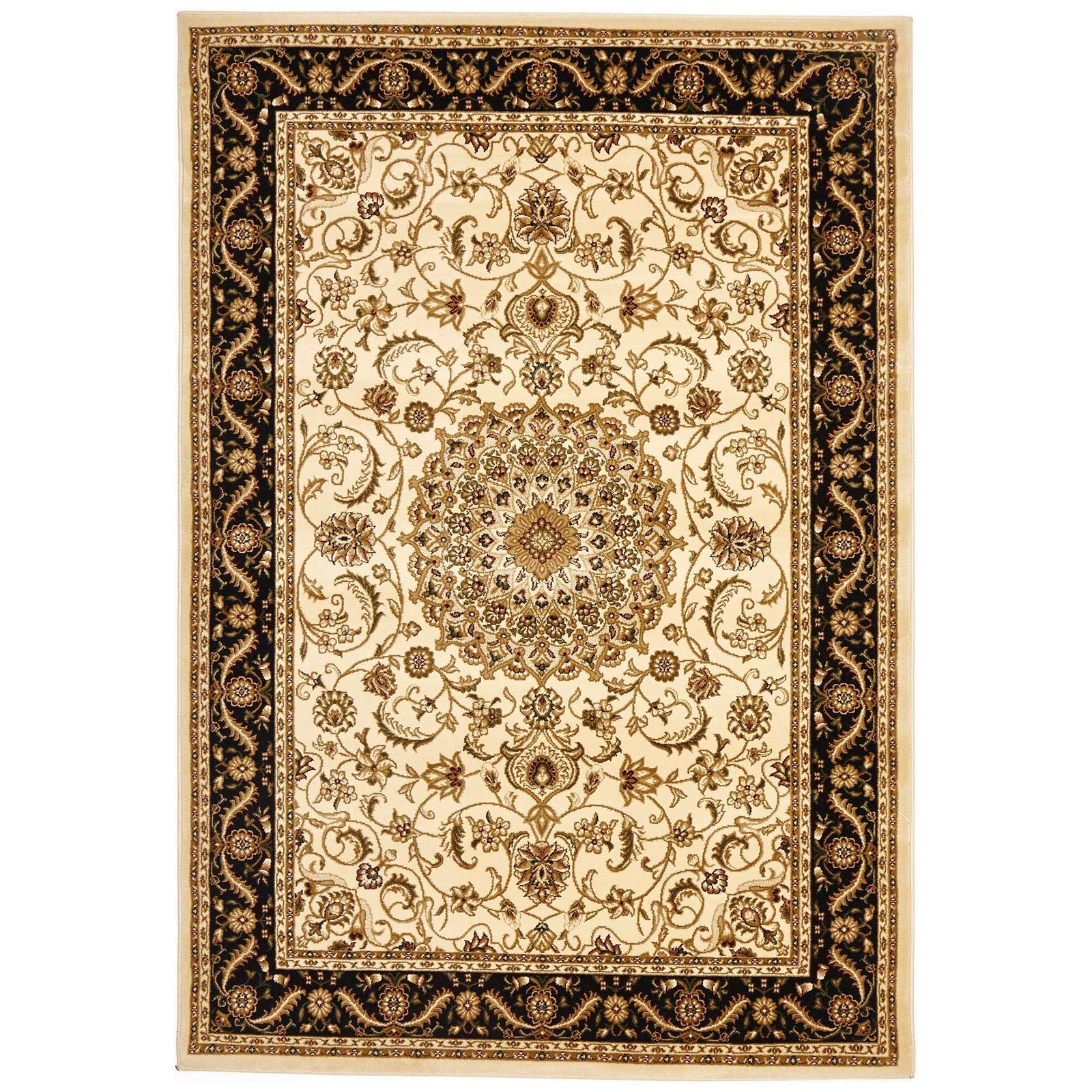 Sydney 9 Ivory Black Runner Rug by Rug Culture - 300X80CM - RUNNER