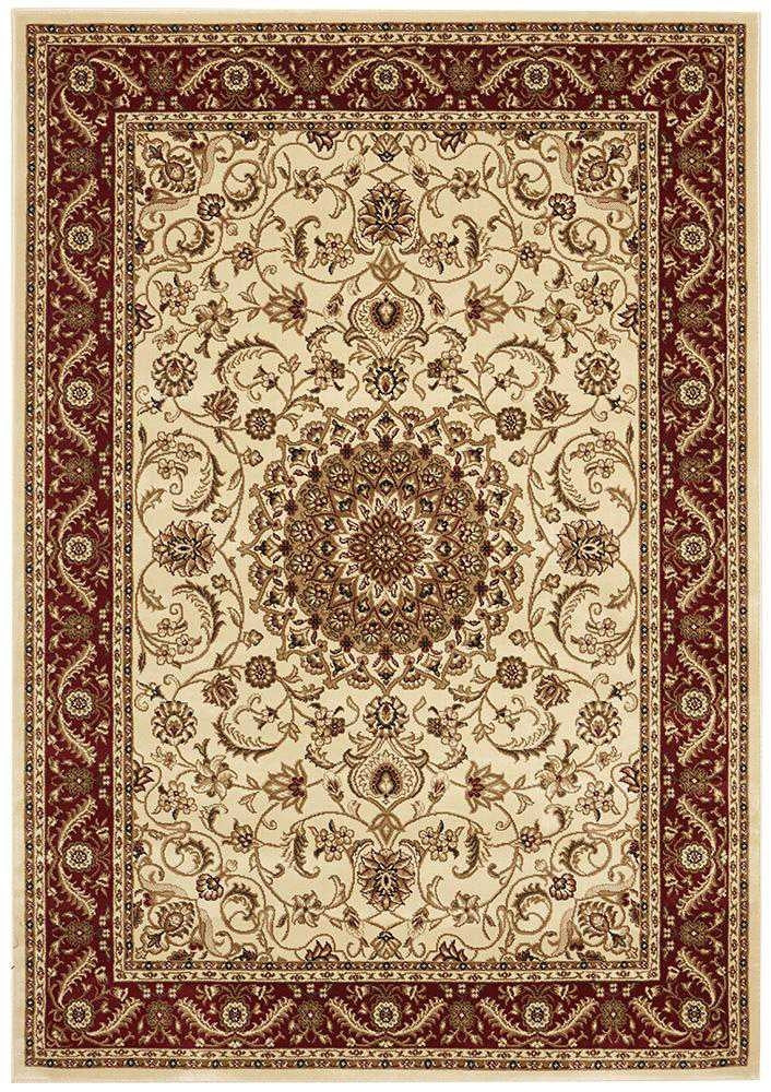 Sydney 9 Ivory Red Runner by Rug Culture - 300X80CM - RUNNER