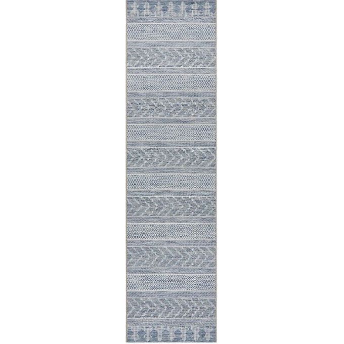 Terrace 5505 Blue Runner by Rug Culture-300X80CM - RUNNER