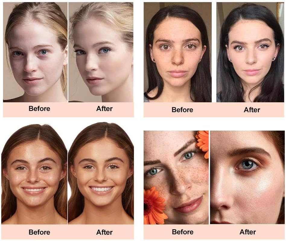 ReviGLam TLM Colour Changing Liquid Foundation Hides Wrinkles & Lines, BB Cream Makeup Base Concealer Cover Moisturizing Fluid for all Skin Tone SPF15, Pack of 2