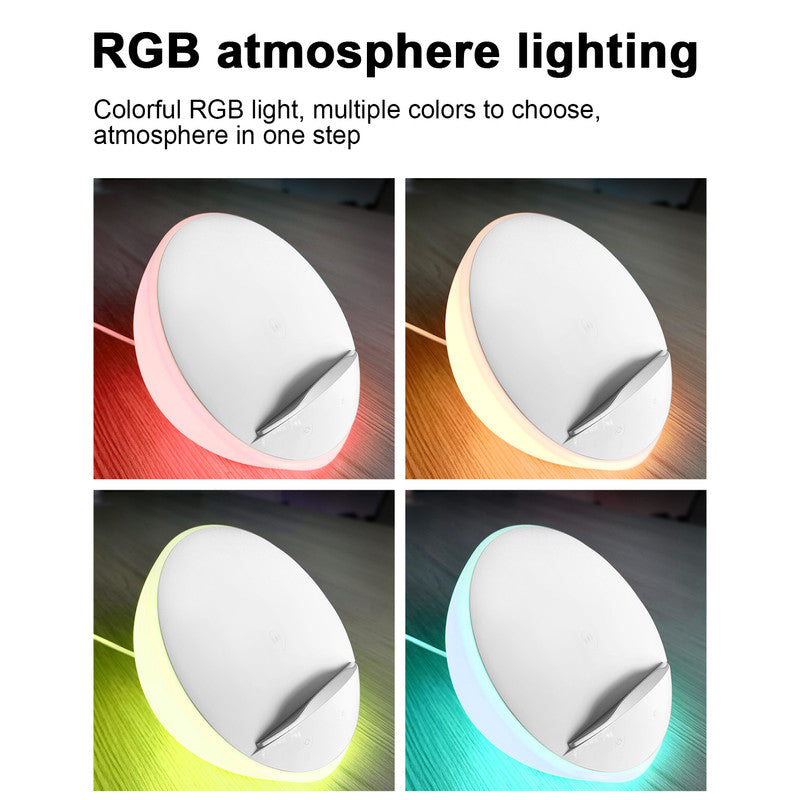 Mood lighting,Support Different Levels of White Light and Color Light,WiFi APP,Wireless Charging,Phone Holder