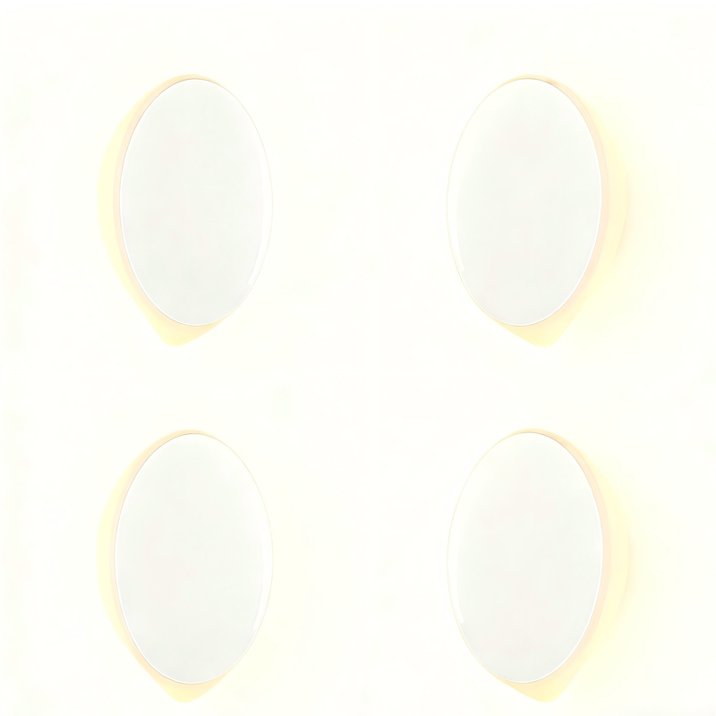 (Pack of 4）LED Motion Sensor Night Light Indoor, Cordless Battery Powered,Stick-on Warm White Light with Built-in Infrared Motion Detection, Sensor Light for Hallway,Bedroom