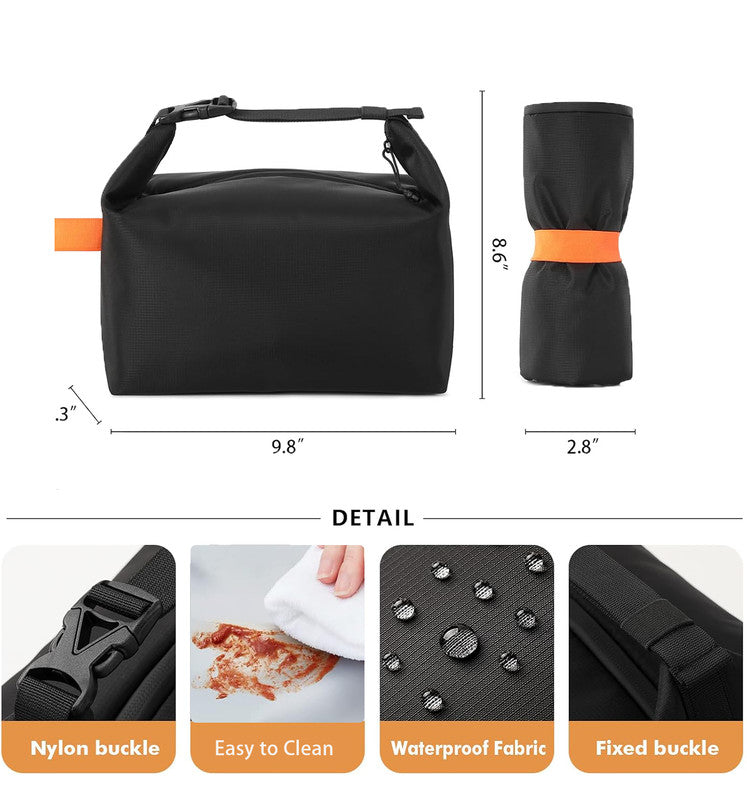 Stainless Steel Snack Box Container with Ice Pack & Lunch Bag for Man & Women - Bento Lunch Box Kit for School,office,Work,Travel,Camping, Reusable Lunch Meal Prep Containers Compartment Leak-Proof