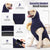 Dog Anxiety Vest and Coat, Vet Visits and Separation - Keep Pet Calm, Dog Jacket for Thunder, Fireworks, Anti Anxiety Vest for Dogs and Cat Body and Ear, Dark Blue, S