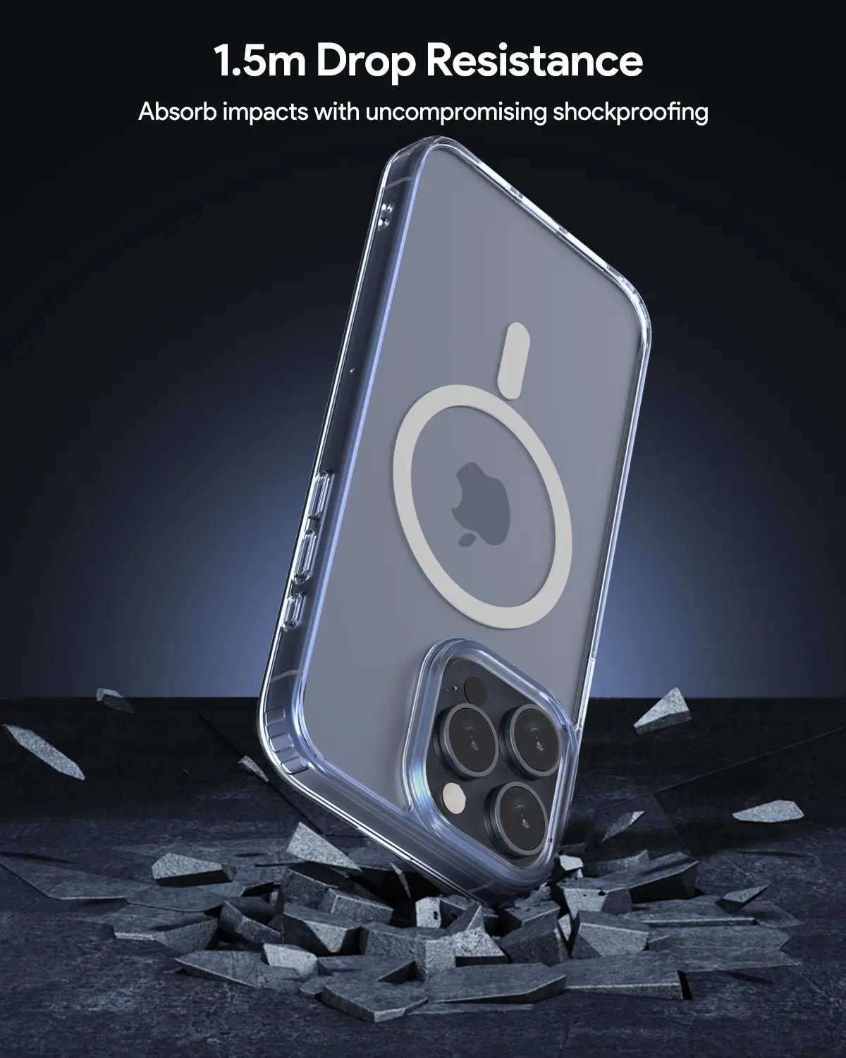 Aukey Clearview Magsafe iPhone 15 Pro Phone case - Transparent (TM10C)