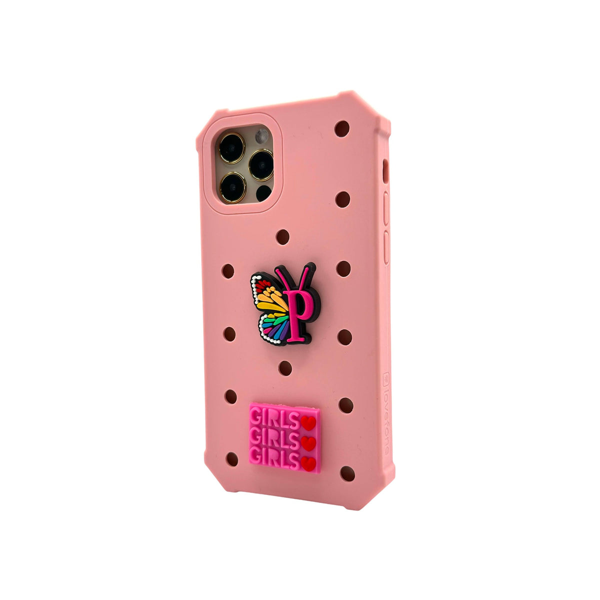 Lovefone Kids Silicone Case iPhone 14 Pro Max Baby Pink