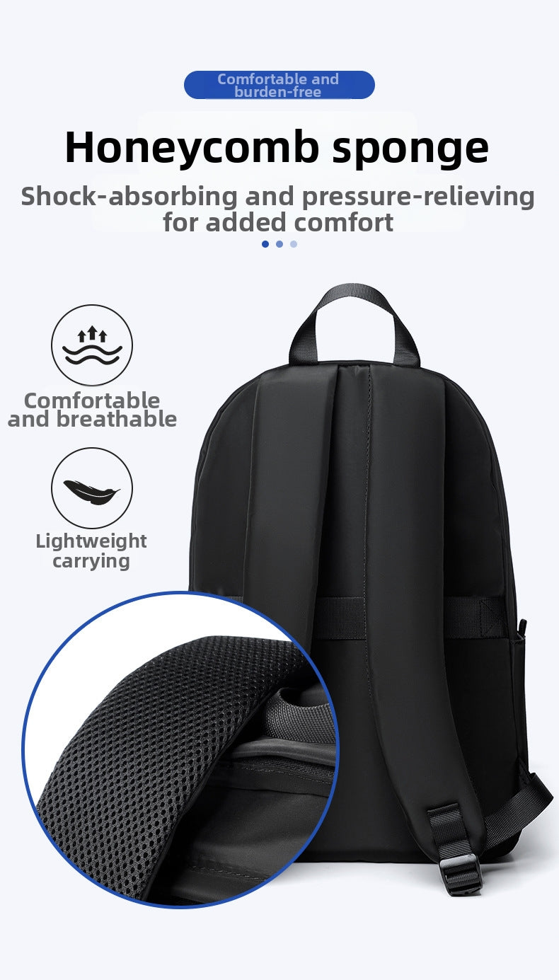 Men's Lightweight Business Laptop Backpack - Water-resistant Office Commuter Backpack