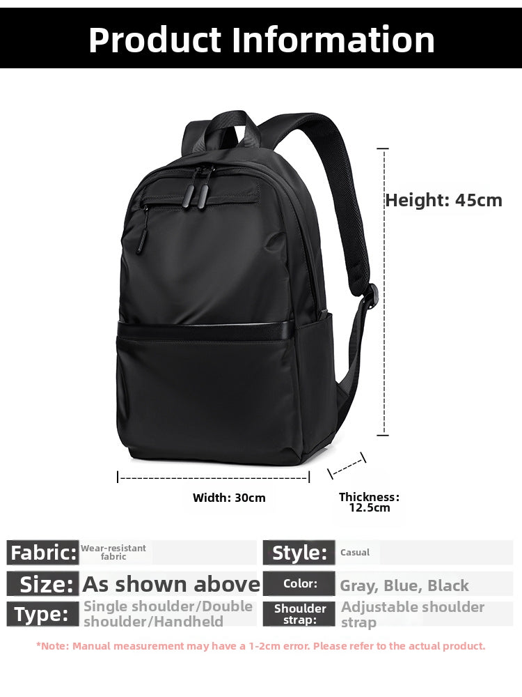 Men's Lightweight Business Laptop Backpack - Water-resistant Office Commuter Backpack