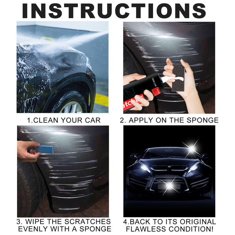 EELHOE Scratches Remover, Paint Cleaning Decontamination Wax Scratch Retreading Paste Repair Car Wax