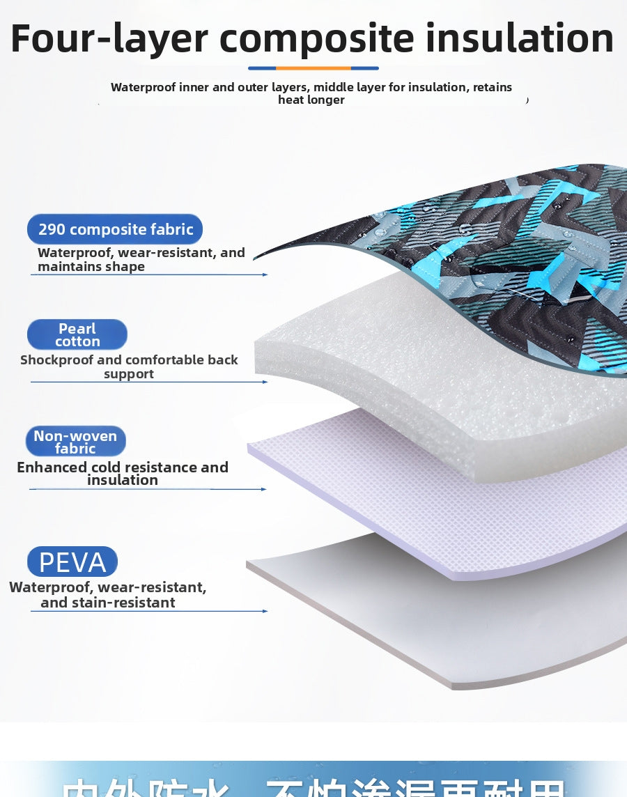 Outdoor PVEA Insulated Cooling Backpack - Abrasion-Resistant & Waterproof Hiking/Daypack