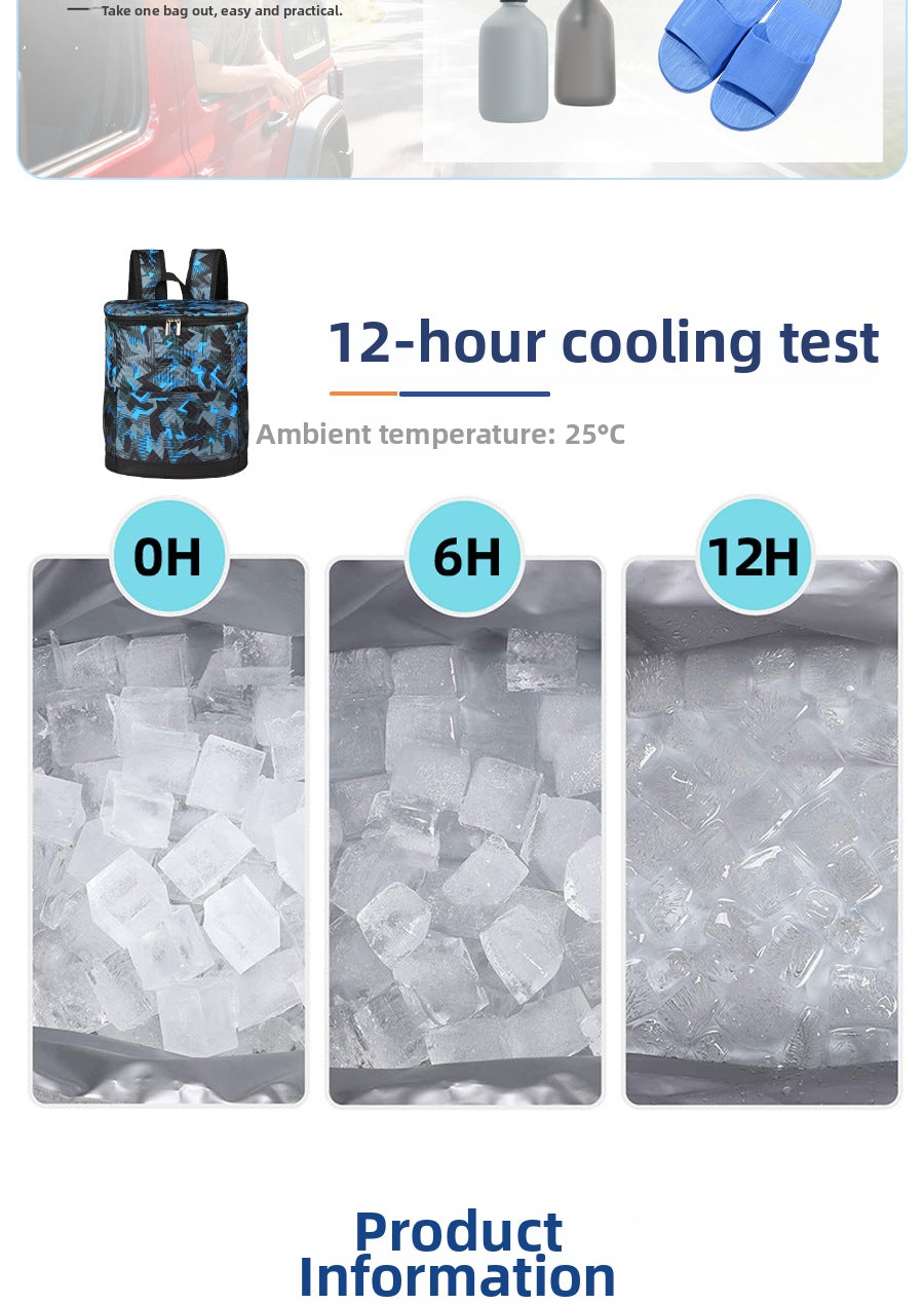 Outdoor PVEA Insulated Cooling Backpack - Abrasion-Resistant & Waterproof Hiking/Daypack