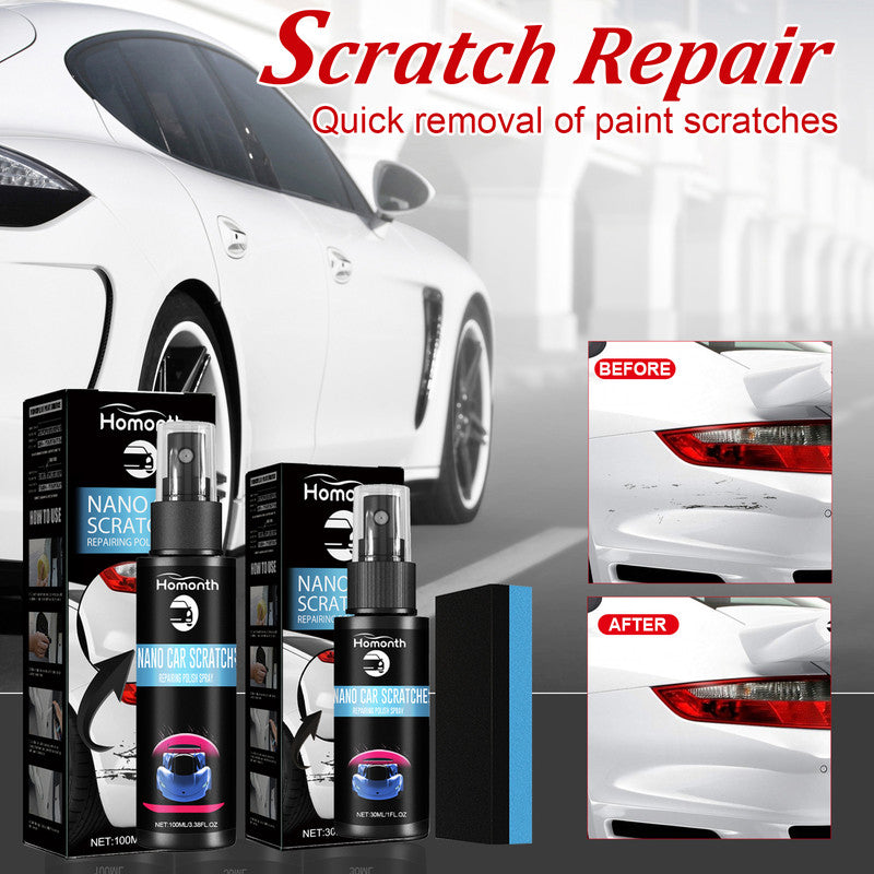 Homonth Scratch Repair Spray, Automotive Scratch Reconditioning Cleaning Repair Maintenance Brightening Care Paint Spray