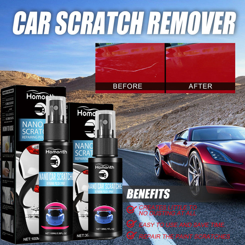 Homonth Scratch Repair Spray, Automotive Scratch Reconditioning Cleaning Repair Maintenance Brightening Care Paint Spray