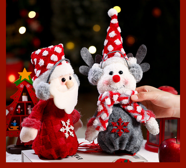 Christmas gift bag,Three-piece Apple Bag for Christmas Eve