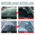 Rayhong Car Windshield Spray, Windshield Rearview Mirror Cleaning, Stain Removal, Hydrophobic Water Repellent, Anti-Fog Agent