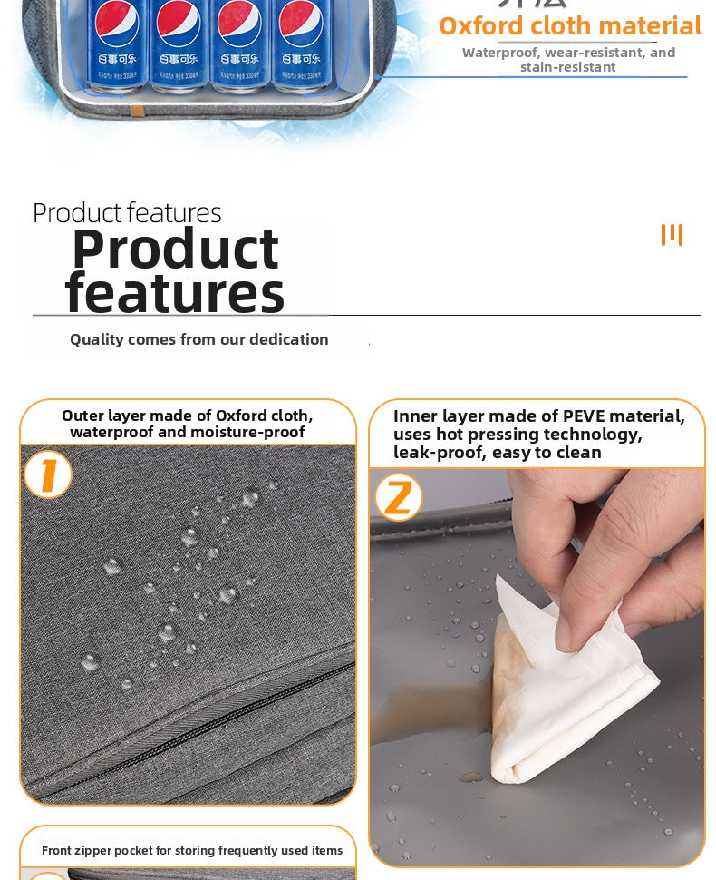 Oxford cloth waterproof backpack for outdoor camping and picnics