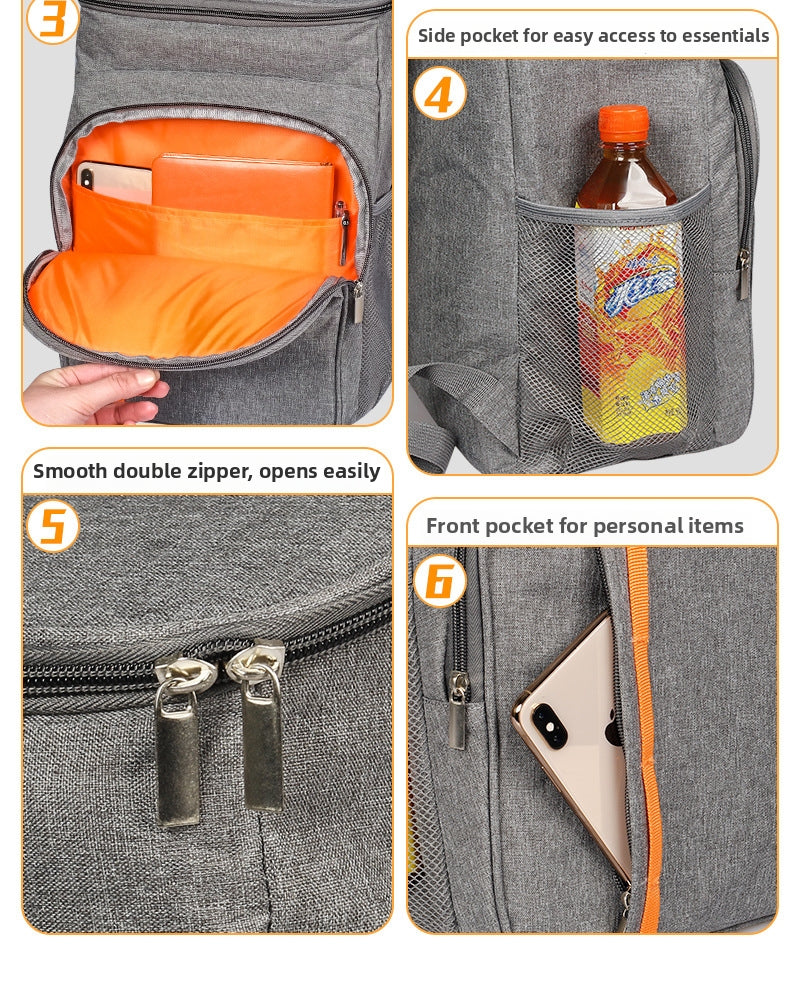 Oxford cloth waterproof backpack for outdoor camping and picnics