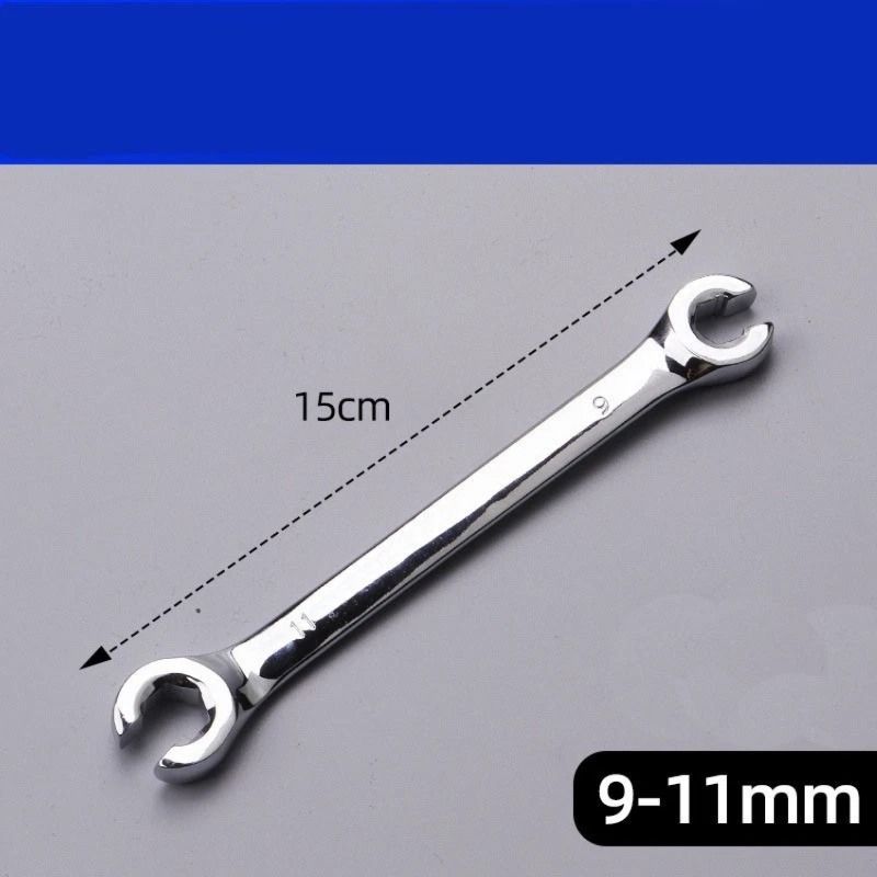 5Pcs Flare Nut Wrench Set Offset End Spanner Metric 6 8 9 10 11 12 13 14 15 17MM