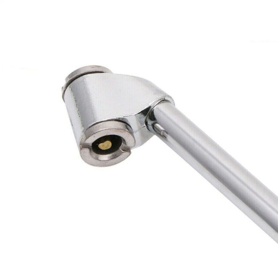2X Car Truck Tire Inflator Valve Air Pump Chuck Nozzle Metal Dual-Head Connector