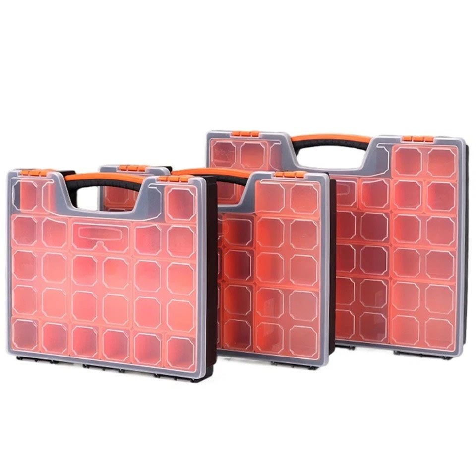 3PC SET 14 +15+22 Compartments Storage Organizer Tool Box Plastic Bin Screw Case